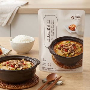 아워홈 차돌 된장찌개 300g 1인분 진한 양지육수 즉석 된장찌개