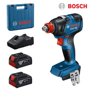 보쉬 18V 충전 BL 임팩트 드라이버 렌치 GDX18V-200 풀세트 (케이스+본체+충전기1개+5.0Ah 배터리2개)