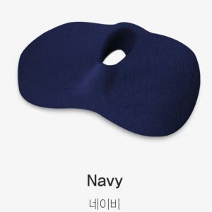 메모리폼 치질방석 꼬리뼈 압력분산 도넛쿠션 사무실 차량용 임산부 네이비