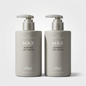 오브제 맥스 워터풀 선크림 300ml X 2 주름 탄력고민케어