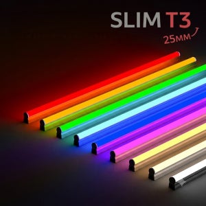 초슬림 T3컬러 T5조명 컬러조명 핑크색 색구 LED T3간접 형광등간접조명 간접등 고정형