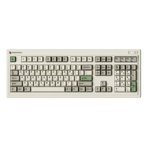 FL-ESPORTS OG104N 레트로 유무선 블루투스 기계식 키보드 그레이, 리치베리축