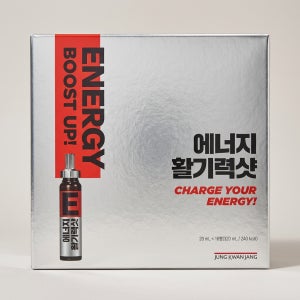 정관장 에너지 활기력샷 현대인 에너지 충전 건강 선물 20ml 16병 1박스