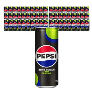 펩시 제로 라임 제로콜라 슬림캔 250ml, 60개