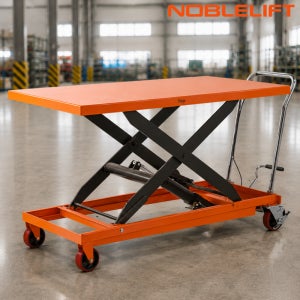 노블리프트 수동 테이블리프트 이동식 유압 대차 TG50 500kg 광폭형