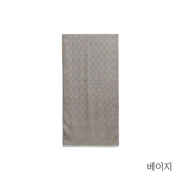 구찌 시그니쳐 울실크 투톤 숄(165904)