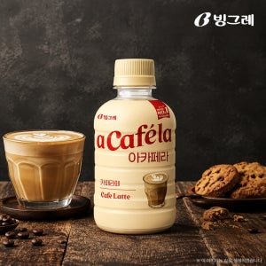 빙그레 아카페라 카페라떼, 240ml, 20개