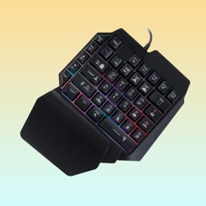 게이밍키보드 한손 유선미니키보드 게임용 RGB 백라이트 기능 Fn M키 CIF739