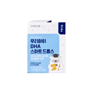 김석진랩 우리아이 DHA 스마트 드롭스 키즈 오메가3 1박스 (15일분)