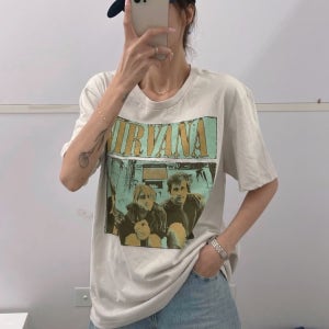 갭 X 너바나 콜라보 26SS 남녀공용 너바나 에브리데이 소프트 릴렉스 그래픽 티셔츠/