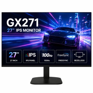 27인치 서브 모니터 IPS 100Hz 베젤리스 FHD 노트북 듀얼 모니터