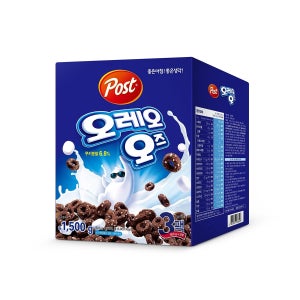 Post 오레오오즈 500g x 3 코스트코 동서식품 대용량 시리얼