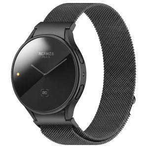갤럭시워치5 밀레니즈 스트랩 + PC 하드 케이스 세트 갤럭시 워치 FE 5 4, 44mm, 블랙