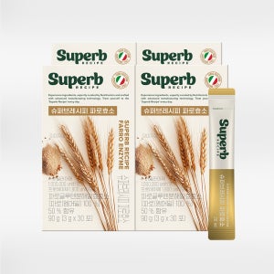 슈퍼브레시피 파로 효소 엠머밀 곡물 발효 100만 유닛 고역가 무발효취 30포, 4개
