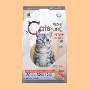 (간식캔증정+)캐츠랑 고양이 사료 비타플러스, 5kg, 1개