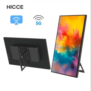 18.5인치 휴대용 모니터 HDR 디스플레이 WiFi 5GHz 무선 연결 VESA, 스탠드