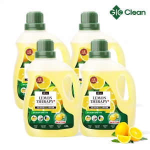지오클린 고농축 레몬테라피 플러스 세탁세제 2.5L 4개
