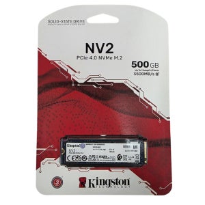 킹스톤 Kingston SSD NVMe M2 하드디스크 NV2 SNV2S 500GB