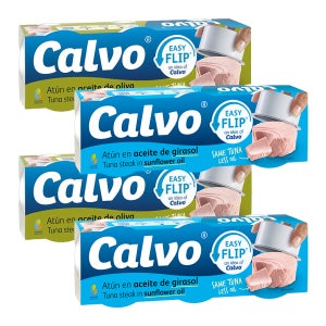 스페인 No.1 칼보 참치캔 65g x12개 (올리브오일 x6개 해바라기유 x6개, 6+6선택) 고단백 엑스트라버진 함유