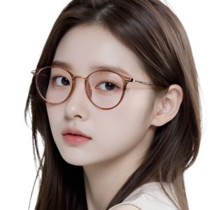 디자인이 예쁜 휴대용 블루라이트 차단 노안 뿔테 안경테 1개