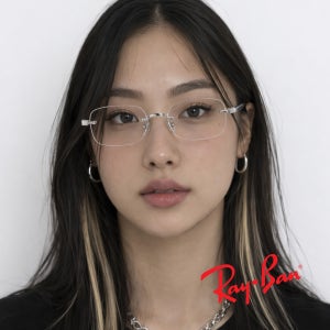 레이벤 무테안경 RX3928V 사각무테안경 에이셉라키 콜라보