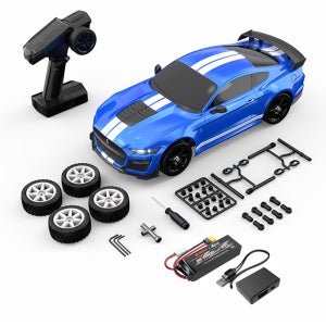 MJX hyper go 10306 고속 드리프트 RC카 머스탱 1:10 블루, DC 버전