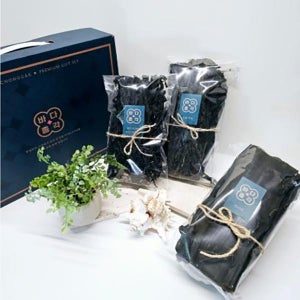 바다총각 기장 미역/다시마 3종 선물세트(전통미역130g/다시마110g/부드러운미역70g)