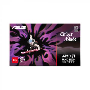 ASUS DUAL 라데온 RX 9060 D6 8GB 엠버 앤 블레이드 에디션 대원씨티에스
