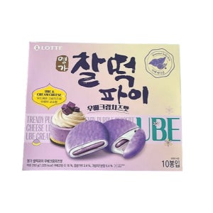 롯데 명가 찰떡파이 우베크림치즈맛 250g