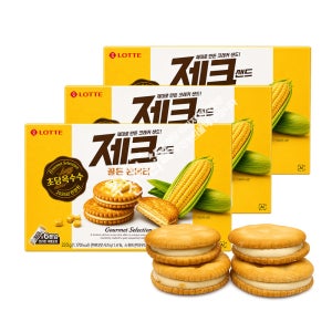롯데 제크샌드 골든 콘버터(223g) x 3통 과자 비스킷 쿠키 간식