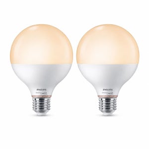 필립스 WiZ 스마트 LED 볼전구 11W, 튜너블 화이트, 2개