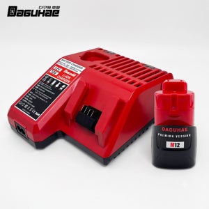 [호환] 밀워키 M12 12V 3.5Ah 배터리 M12 M18 듀얼 12V 18V 멀티 급속 충전기 세트