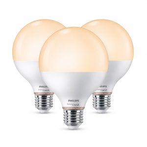 필립스 WiZ 스마트 LED 볼전구 11W, 튜너블 화이트, 3개