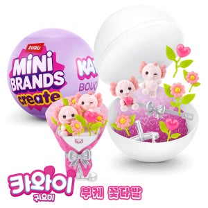 미니브랜드 카와이 부케 꽃다발 DIY 캐릭터부케 미니소품 피규어 미니어처 조립 캡슐 가챠 장난감