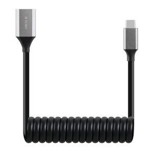 잡아당기는 C타입 to A변환 스프링케이블 USB3.0 고속충전 최대1M
