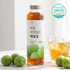 HACCP인증 푸딘 하동 자연담은 매실청 프리미엄 유기농 매실액 520g