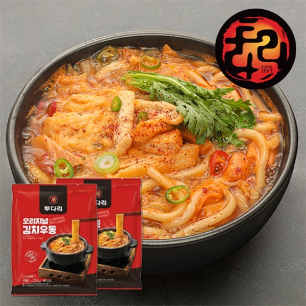 [1+1] 투다리 김치우동 오리지널 밀키트 1인분 + 1인분
