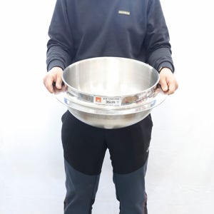 국산 통3중 스텐 대형 가마솥 (뚜껑포함) 스테인레스 가마솥 36cm