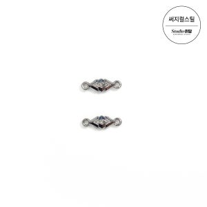 써지컬 더블 다이아 펜던트 / 써지컬스틸 참 목걸이 팔찌 악세사리 DIY 비즈공예재료 장식