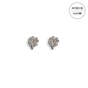 써지컬 큐빅 클로버 펜던트 / 써지컬스틸 참 목걸이 팔찌 악세사리 DIY 비즈공예재료 장식