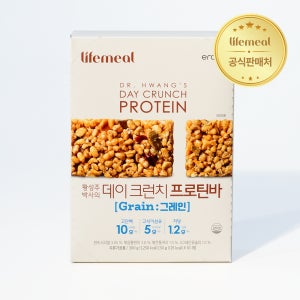 황성주 박사의 데이 크런치 프로틴바 에너지바 칼로리 간식 그레인, 10개입, 8개