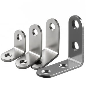스테인리스 L자 브라켓 직각 코너 브라켓 선반 가구 연결 보강 철물 4종 1P