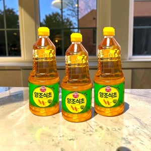 양조식초1.5L3개 장아찌 피클 요리 과일 채소 세척 보조 비린내 관리 비네거 발효식초