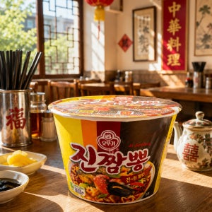 오뚜기 진짬뽕 큰컵 컵라면 115g x 12개 진한 불맛 진한 해장