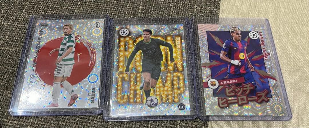 Topps 축구 카드 3장 세트 마에다 대연 벨링엄 야마루
