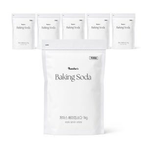 캐처스 100프로 베이킹소다 과일세정 청소 탈취 다목적세제 1kg, 6개