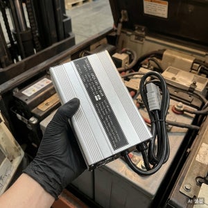 QQE180-5CH49 지게차 스마트 배터리 충전기 12V 15A