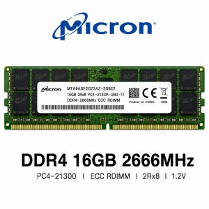 마이크론 서버용 메모리 DDR4 16GB 2666 PC4 21300 ECC REG