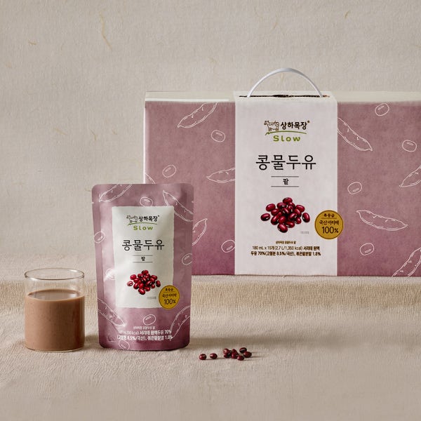 상하목장 콩물두유 팥 180ml 15입