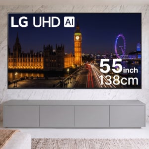 LG전자 4K UHD 스마트 TV UA7500 138cm(55인치), 스탠드
